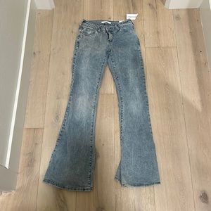 pacsun low rise stretch flare jeans new with tags